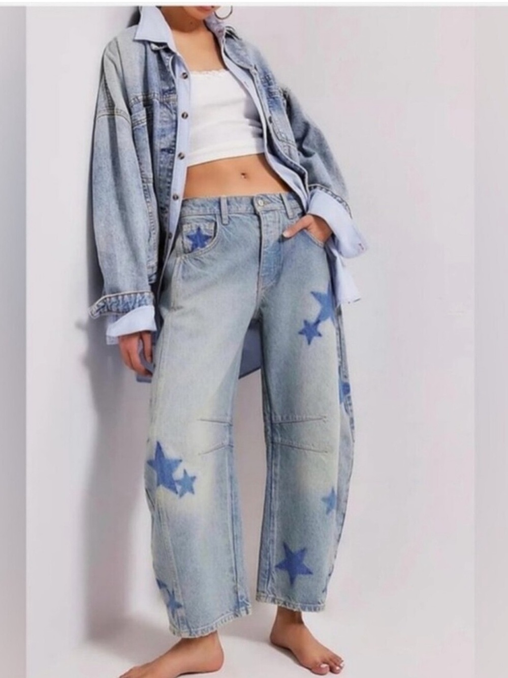 We The Free Star Barrel Jean